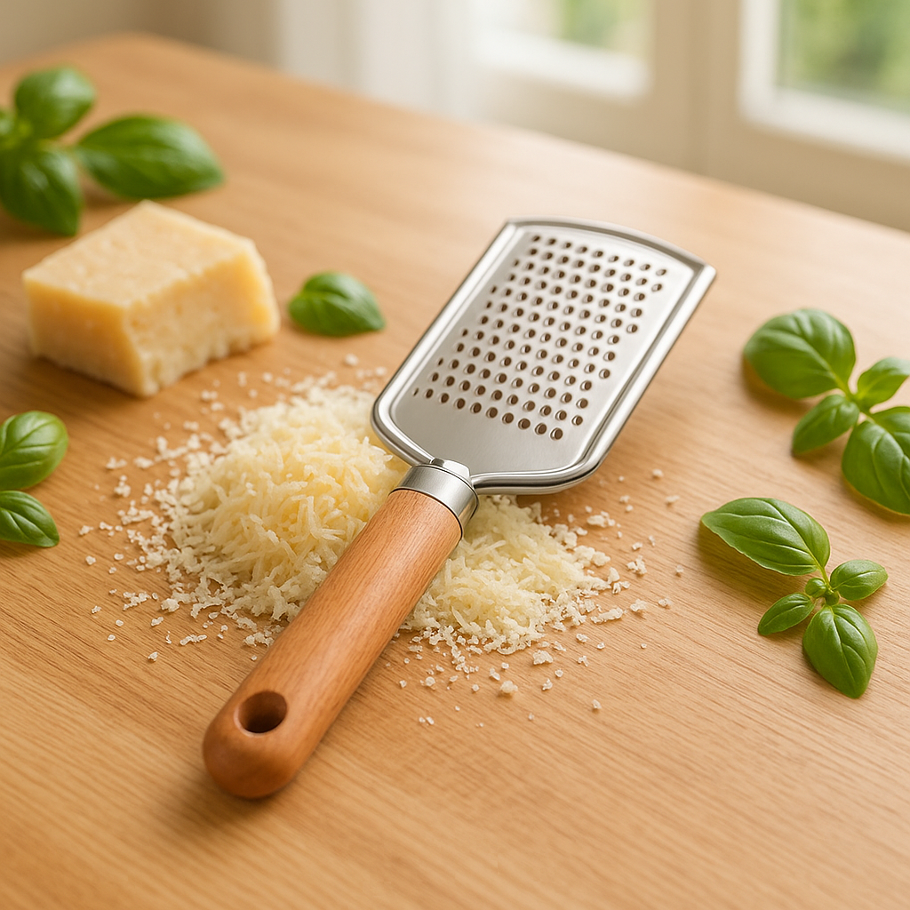 râpe-fromage-inox-sur-plan-de-travail