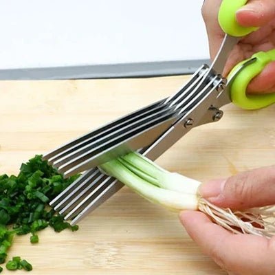 Ciseaux de Cuisine - MultiLayersScissor™ - Vert Clair - Cuisine Optimale