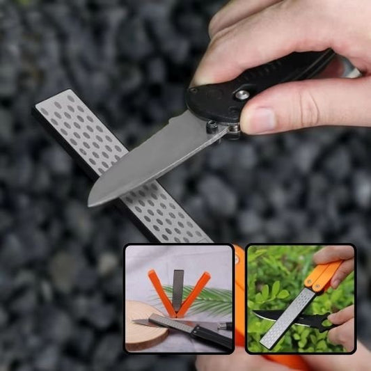  Aiguiseur couteau portable noir pierre diamant