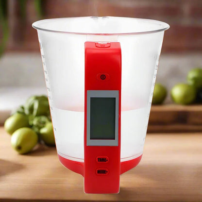 Balance de Cuisine - ElectronicCups™ - Rouge - Cuisine Optimale
