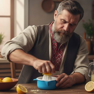 Presse agrume manuel ergonomique