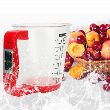 Balance de Cuisine - ElectronicCups™ - Rouge - Cuisine Optimale