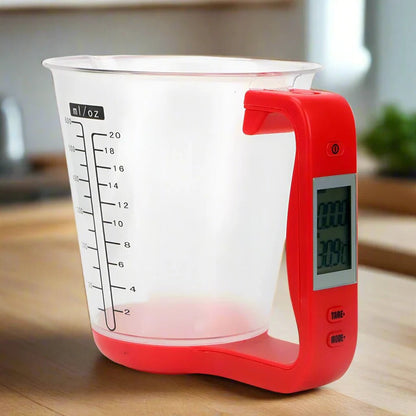 Balance de Cuisine - ElectronicCups™ - Rouge - Cuisine Optimale