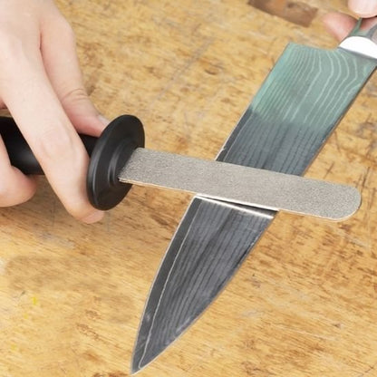 Aiguiseur couteau double face en métal poignée antidérapante