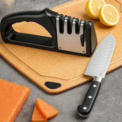 Aiguiseur de couteau à 4 segments