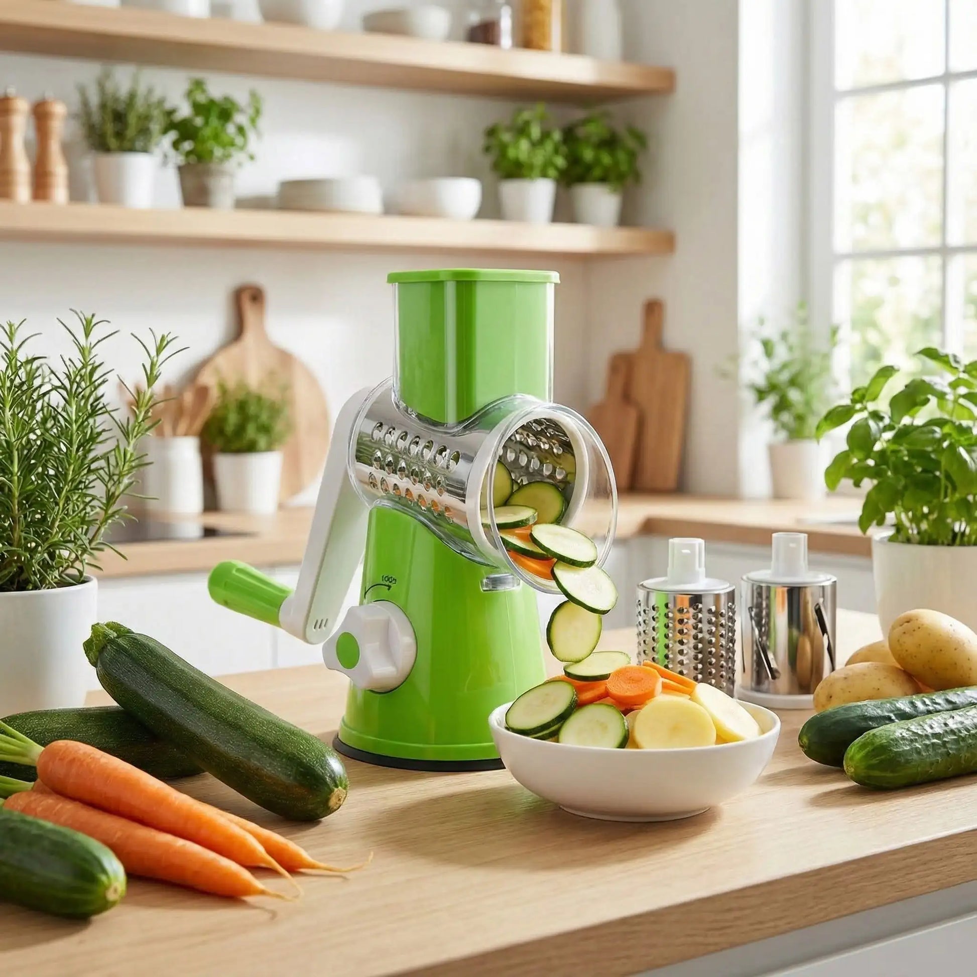 coupe légumes avec des légumes
