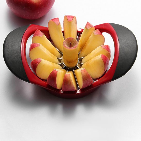 Coupe légumes en acier inoxydable avec pomme entière
