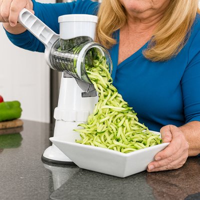 coupe légumes râpe courgette