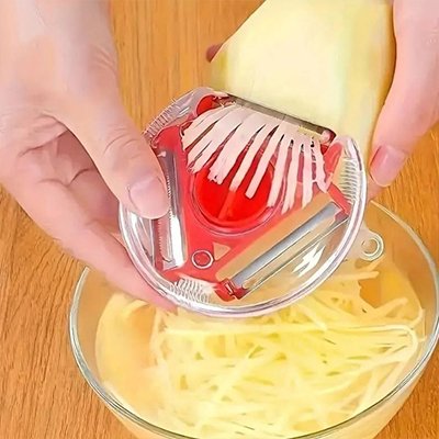 Eplucheur lamelles patate pour coupe uniforme
