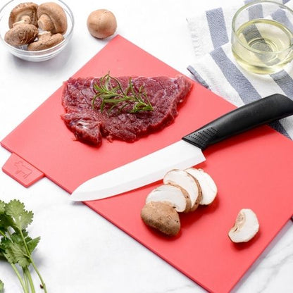 planche a decoupe legumes viande