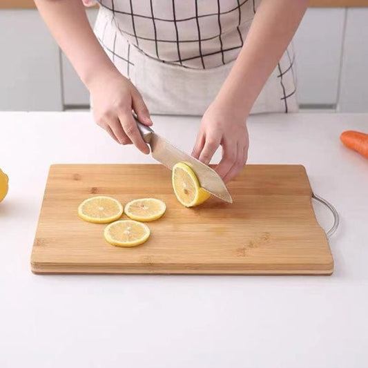 planche a decouper en bois citron tranche