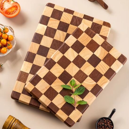 planche à découper en bois jolie décorative pour la cuisine