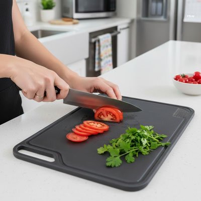 Planche à découper préparer légumes