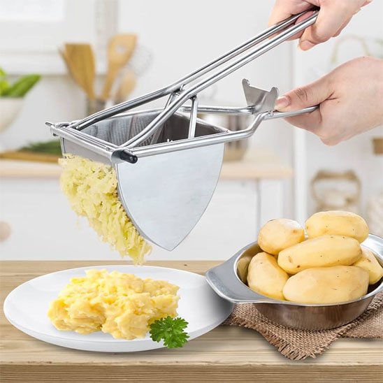 Presse purée en acier inoxydable robuste