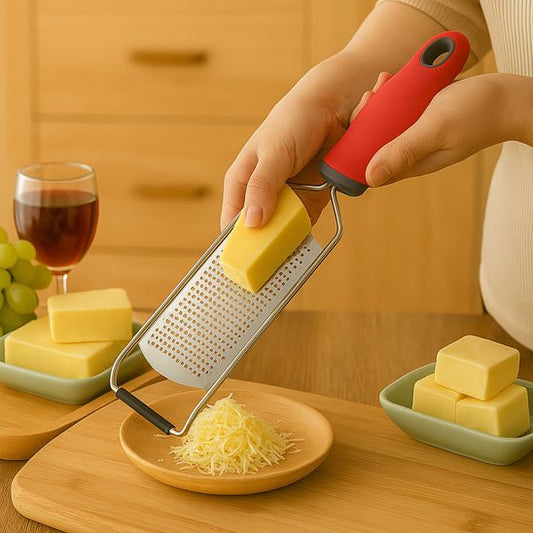 Râpe à fromage en action fromage