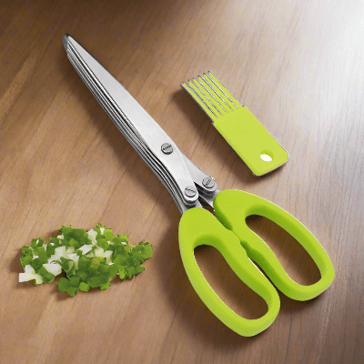 Ciseaux de Cuisine - MultiLayersScissor™ - Vert Clair - Cuisine Optimale