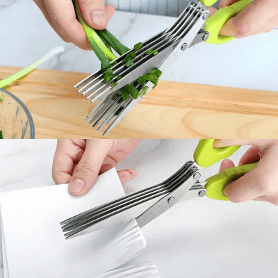 Ciseaux de Cuisine - MultiLayersScissor™ - Vert Clair - Cuisine Optimale