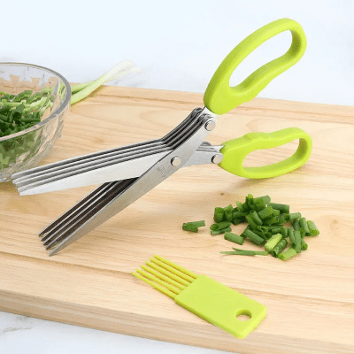 Ciseaux de Cuisine - MultiLayersScissor™ - Vert Clair - Cuisine Optimale