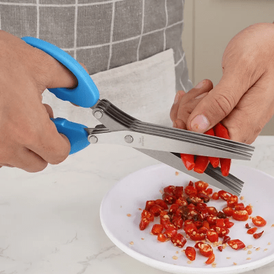 Ciseaux de Cuisine - MultiLayersScissor™ - Bleu - Cuisine Optimale